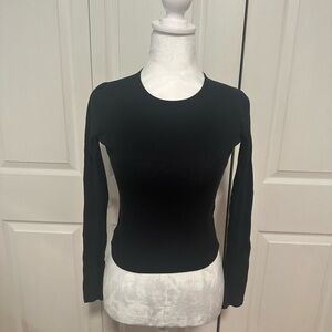 Hollister Black Fitted Long Sleeve Top